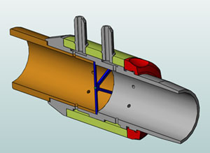 Схема устройства приемника воздушного потока спирометра